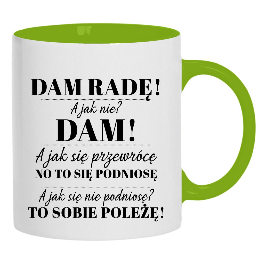 Czasem wystarczy jedno słowo jeden moment kubek ucho kolor kolor zielony