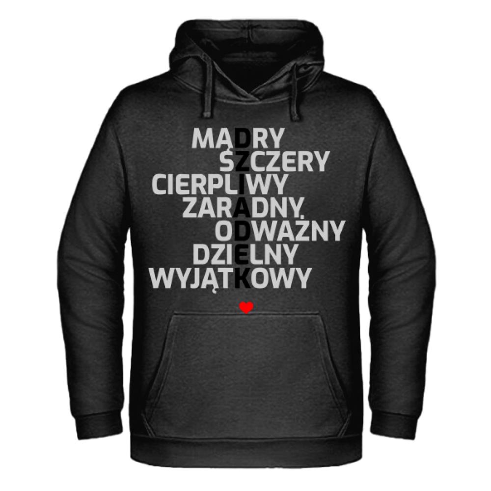 D Z I A D E K 2 bluza męska z kapturem