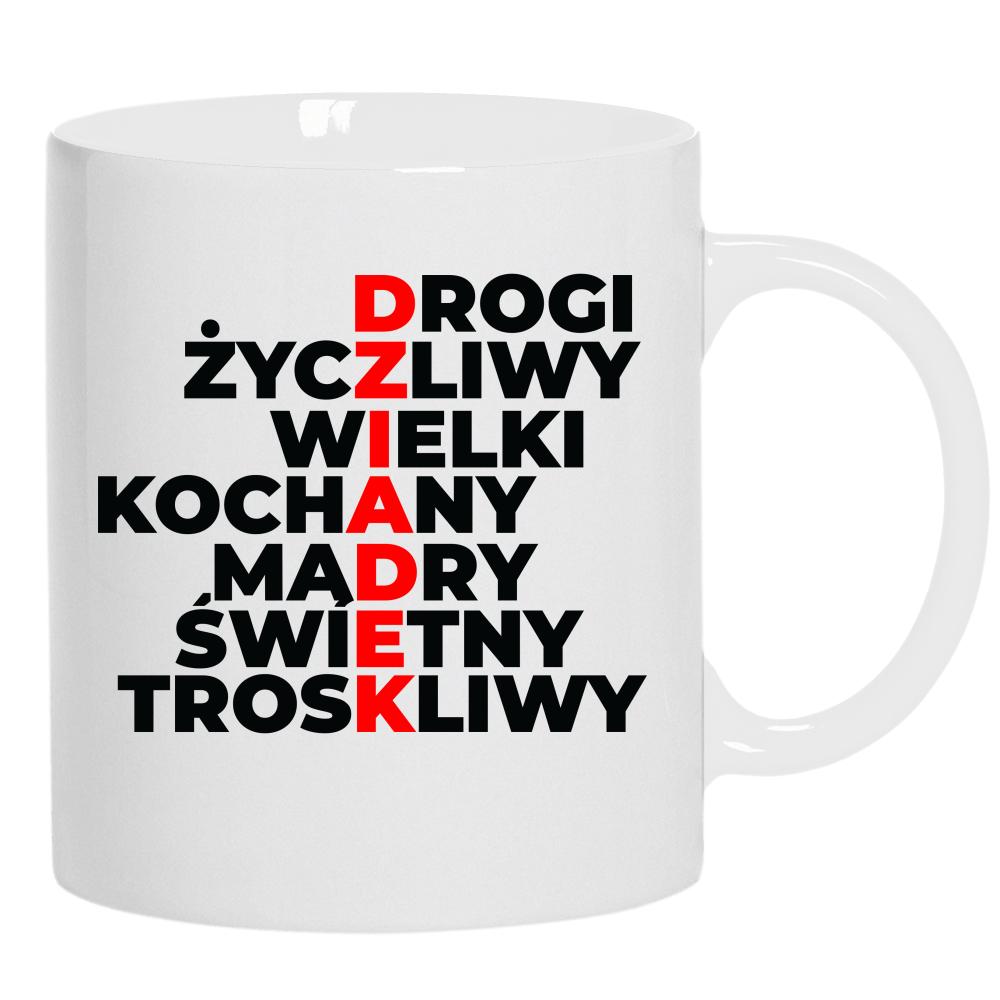 D Z I A D E K kubek ucho kolor kolor biały