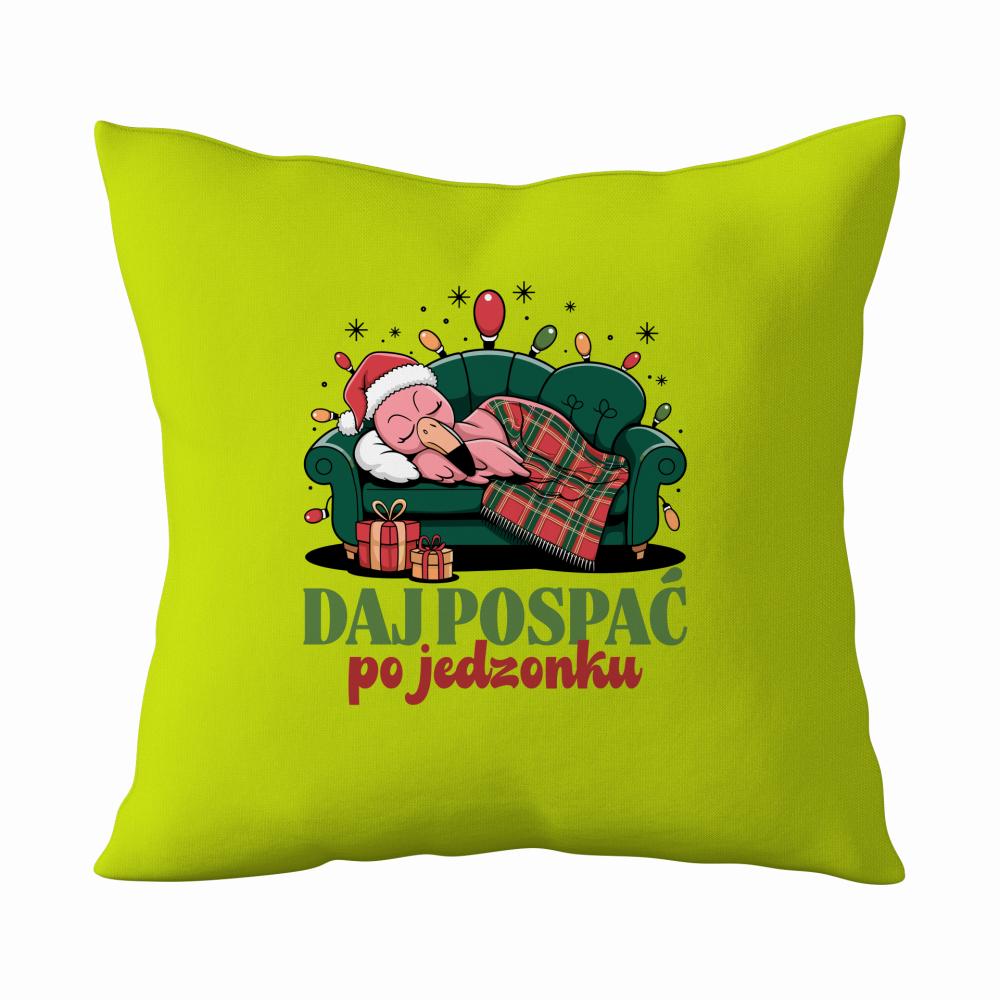 Daj pospać po jedzonku poduszka kolor limonka poduszka