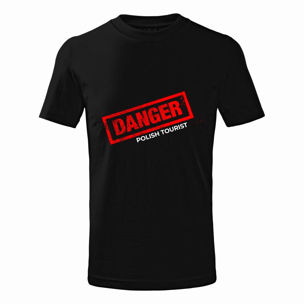 DANGER - POLISH TOURIST koszulka męska