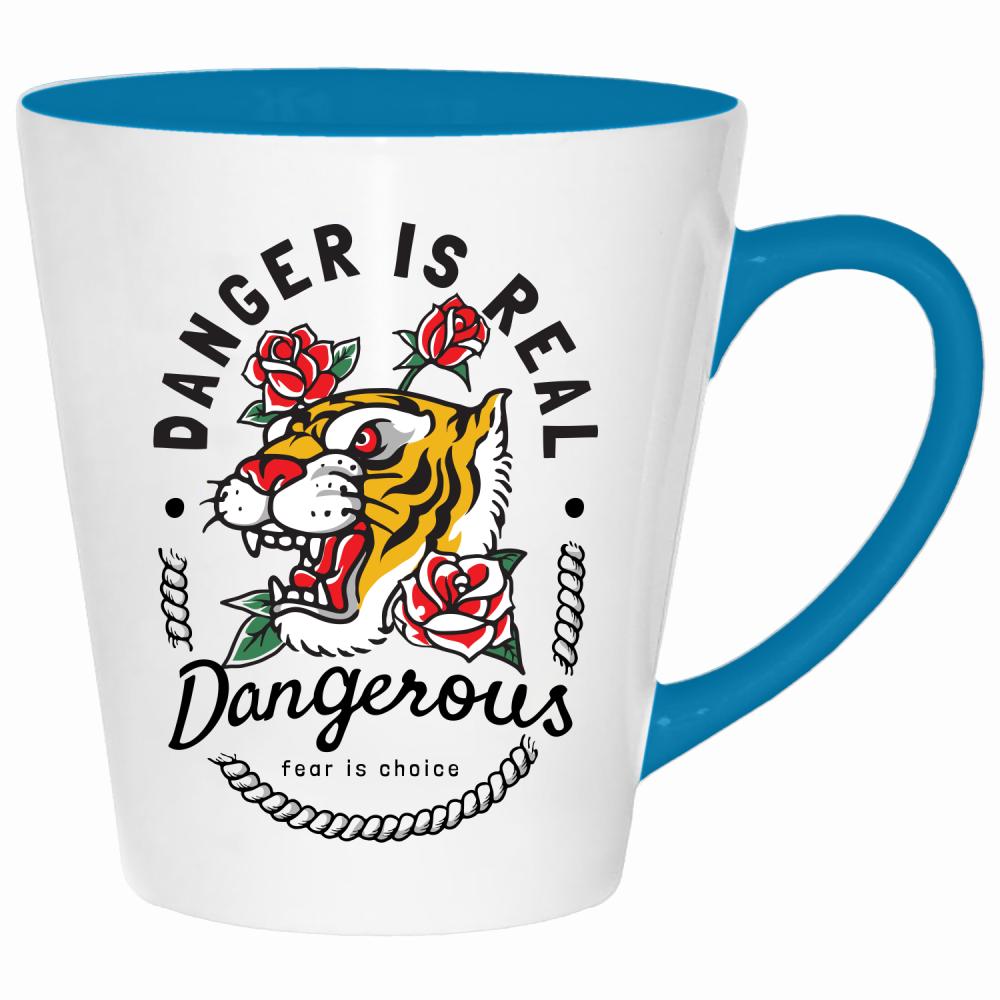 Dangerous kubek latte kolor turkus