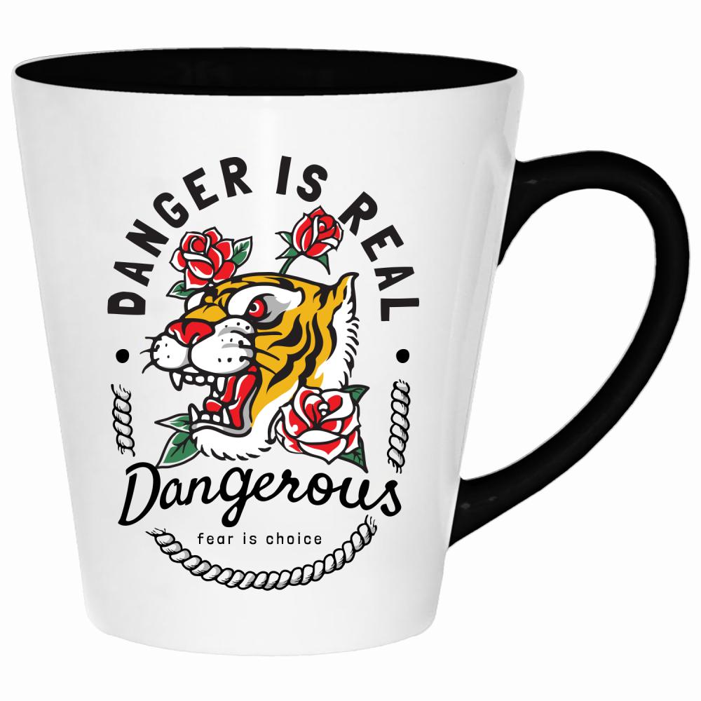 Dangerous kubek latte kolor żółty