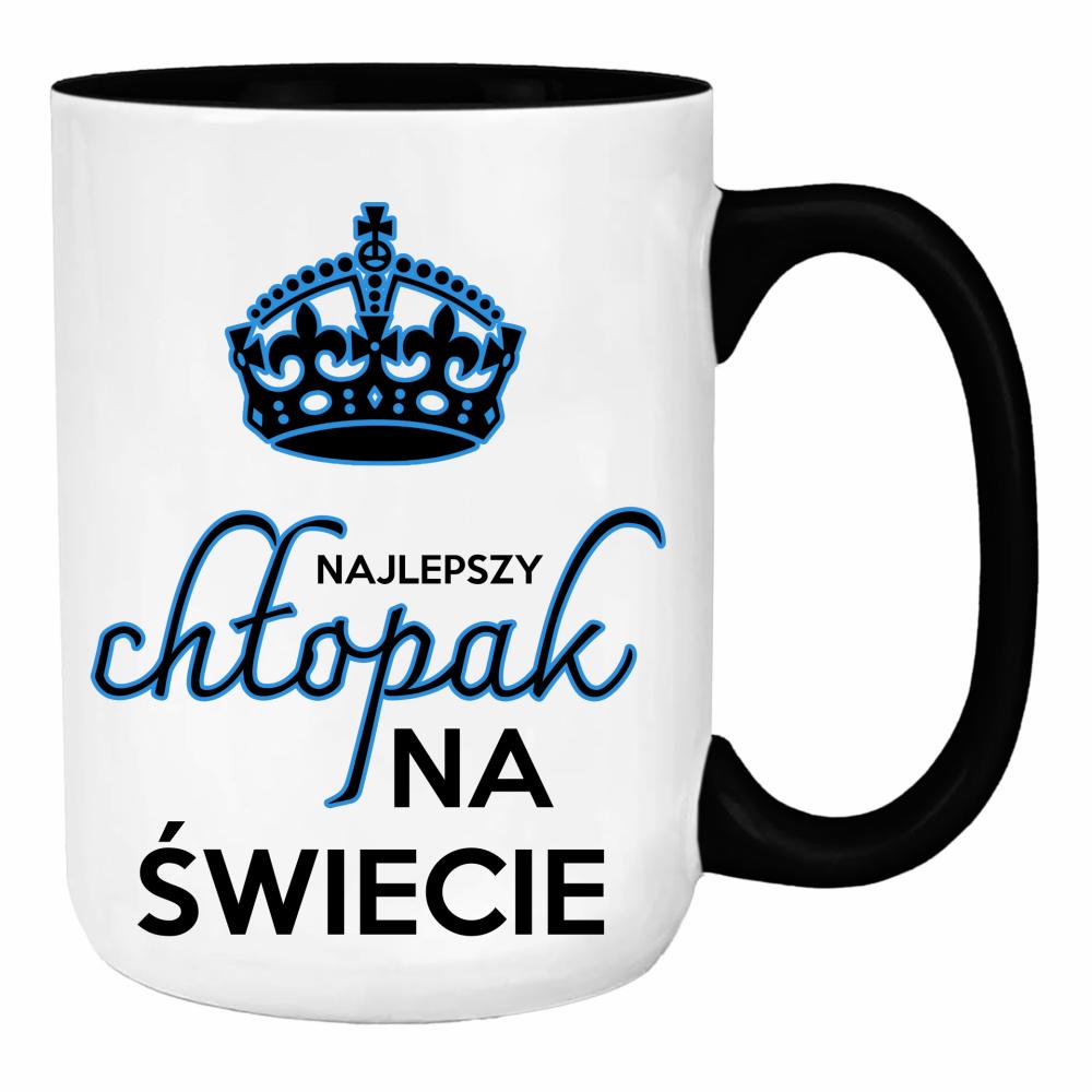 Dla najlepszego chłopaka na świecie! duży kubek ucho kolor kolor biały