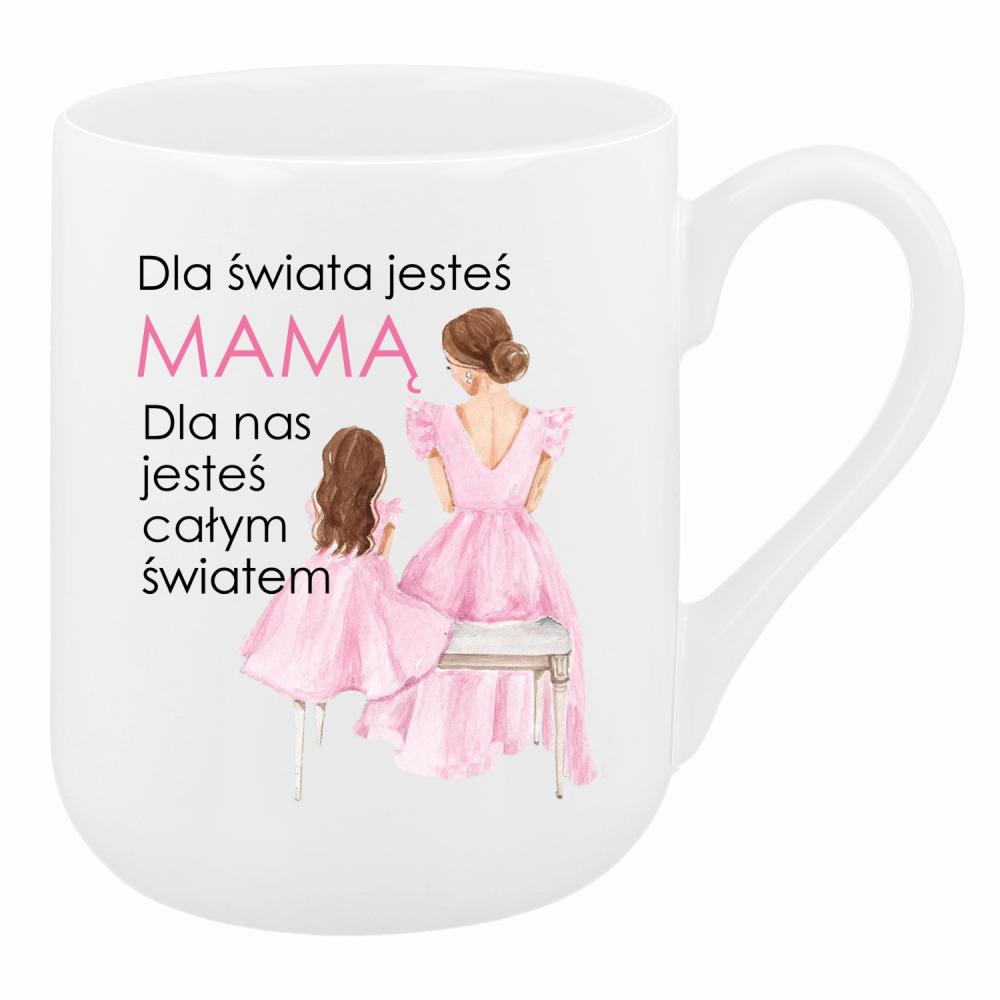 Dla świata jesteś mamą kubek coffee kolor biały