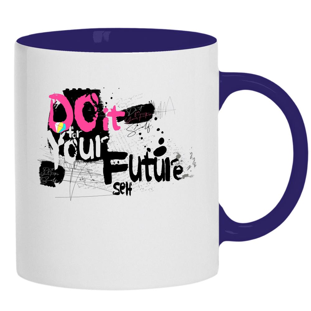Do It Your Future kubek ucho kolor kolor navy