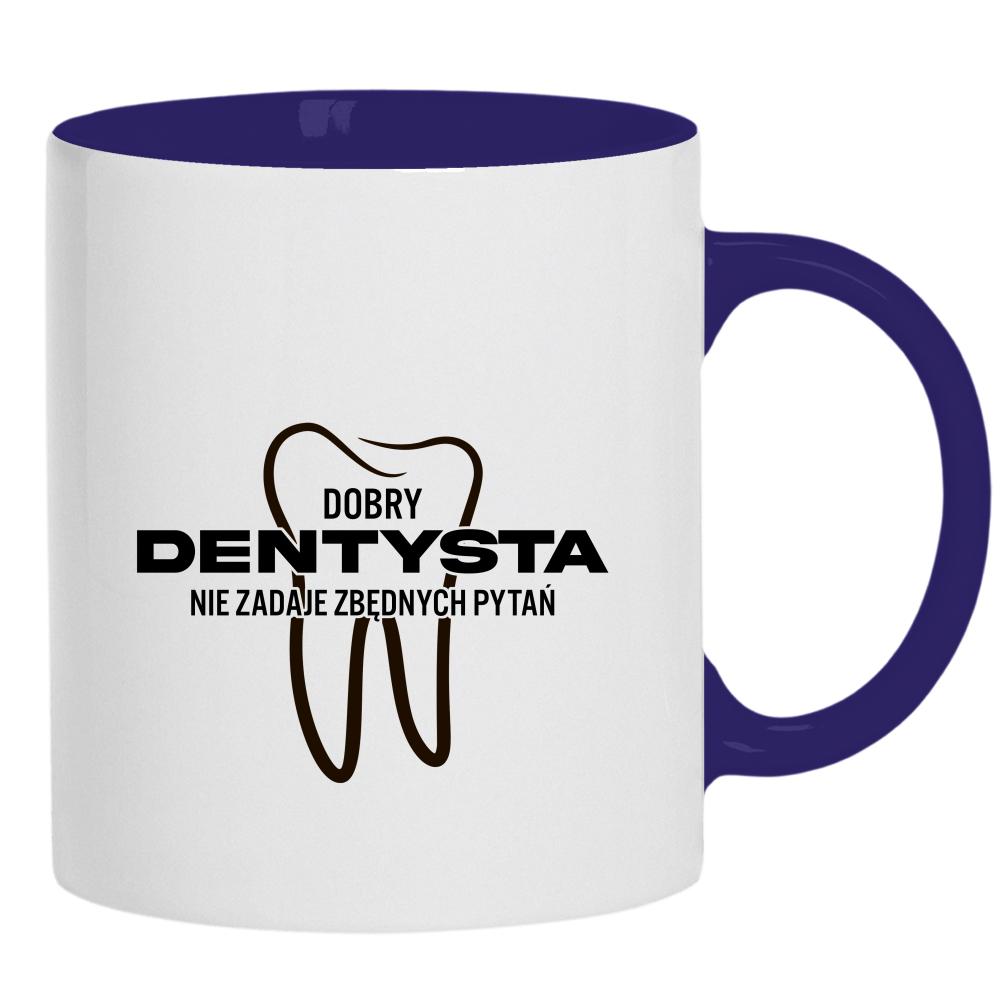 Dobry Dentysta kubek ucho kolor kolor navy