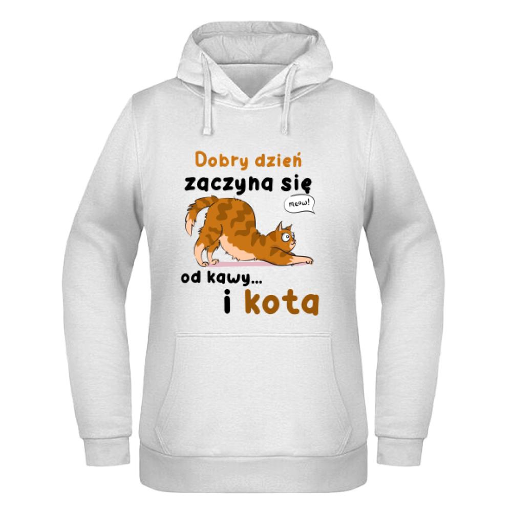 Dobry Dzień Zaczyna się od bluza damska z kapturem