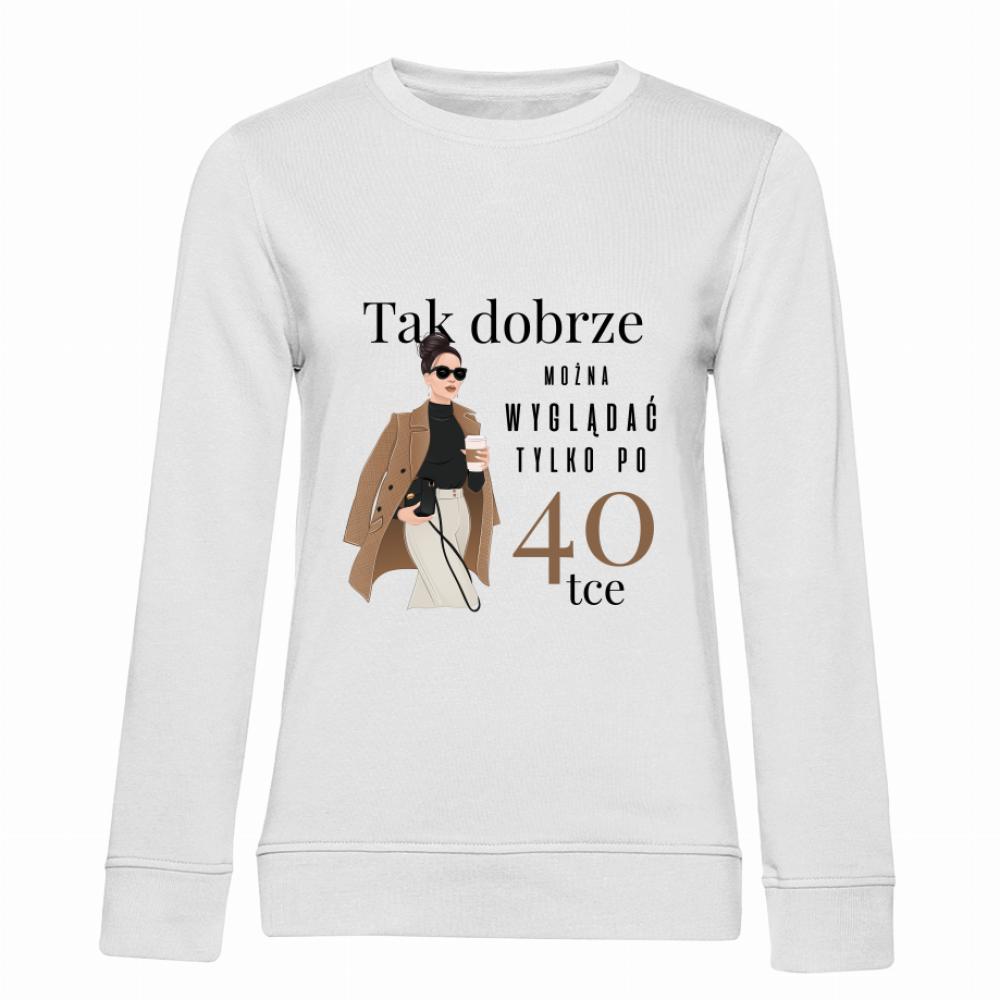 Dobrze można wyglądać po 40-stce bluza damska bez kaptura