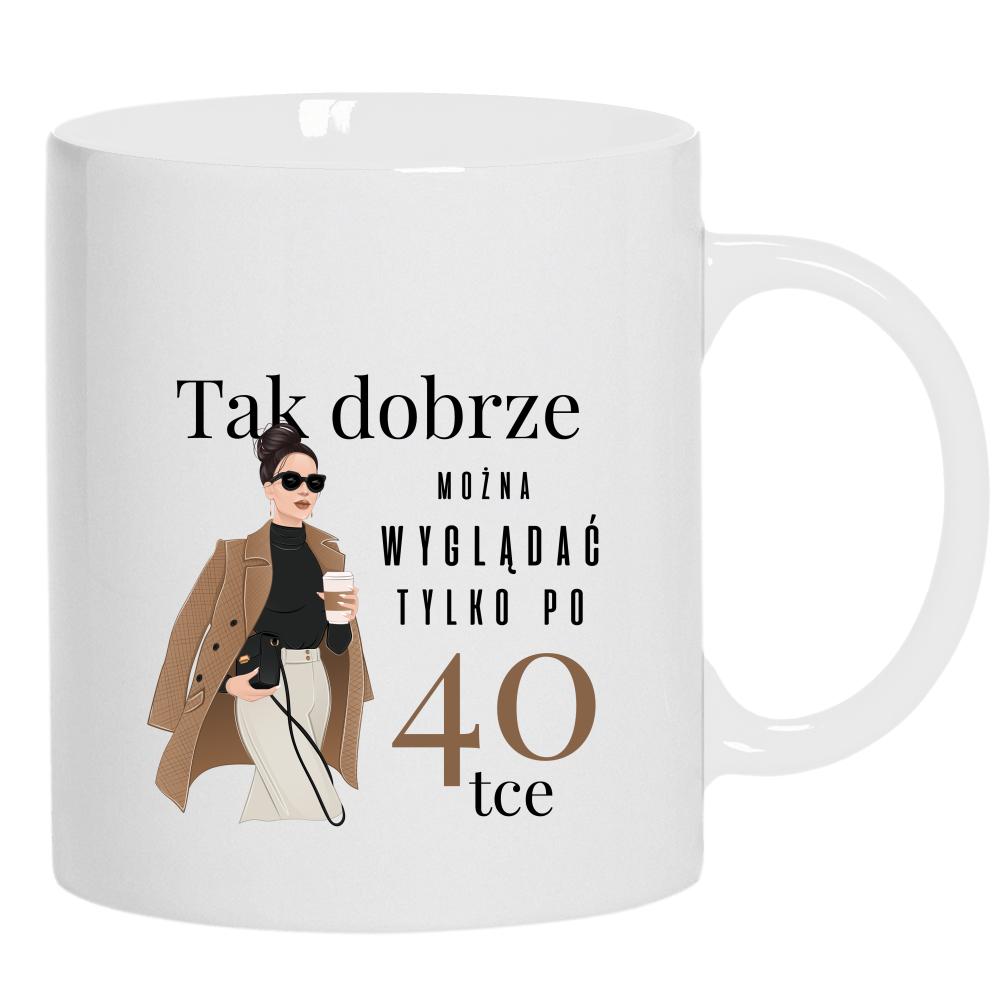 Dobrze można wyglądać po 40-stce kubek ucho kolor kolor biały