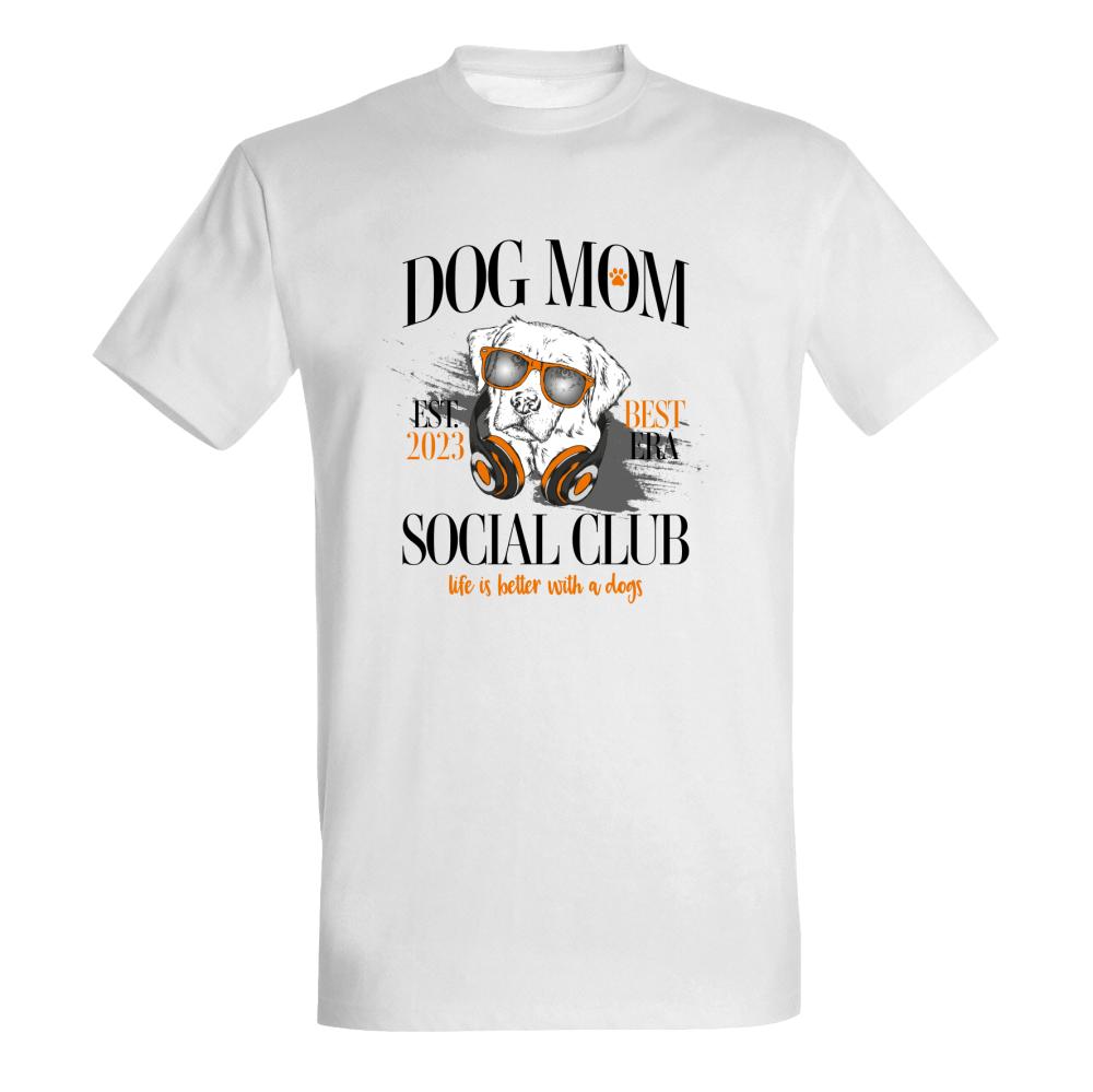 Dog Mom Social Club 9 koszulka męska