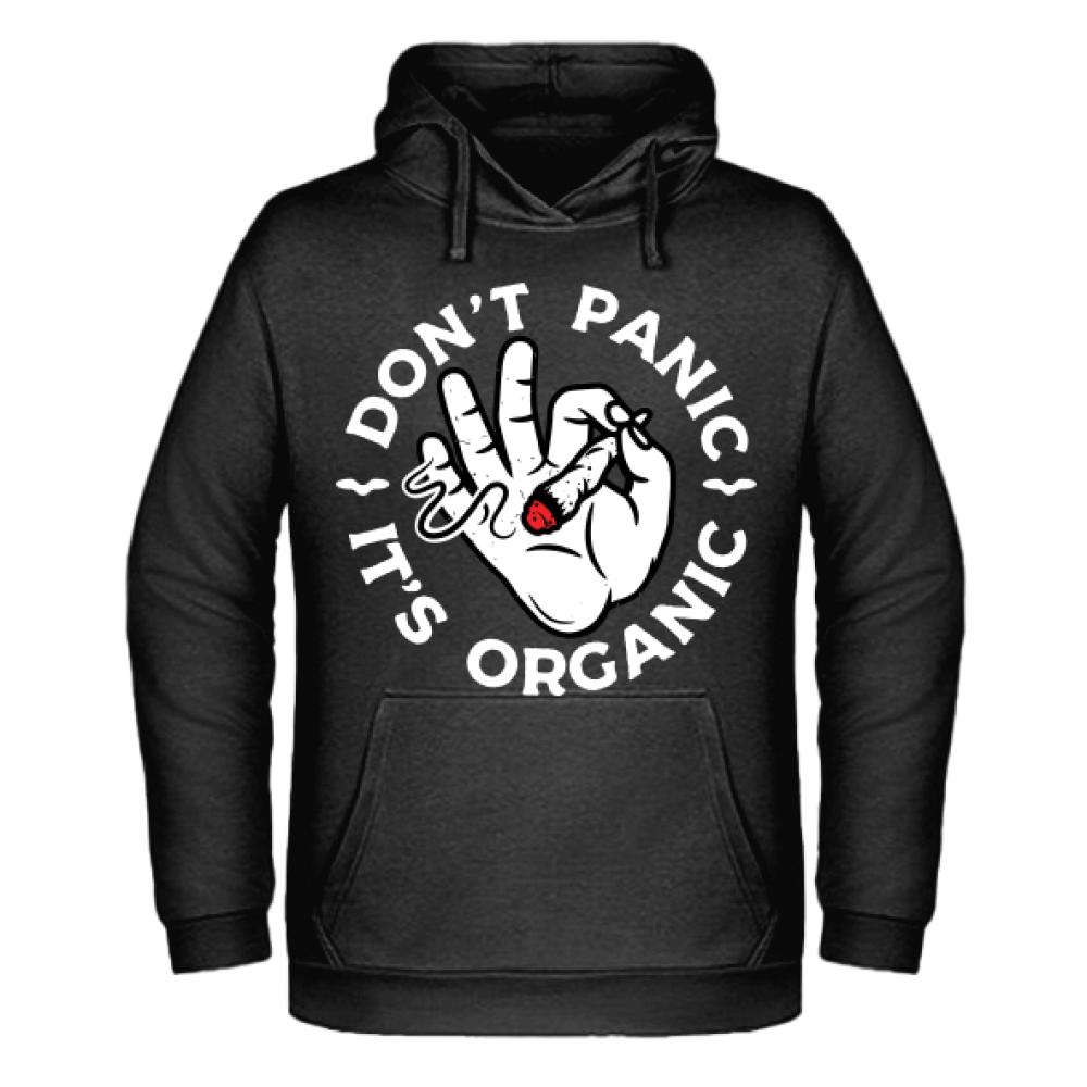 Don't Panic, It's Organic 2 bluza męska z kapturem