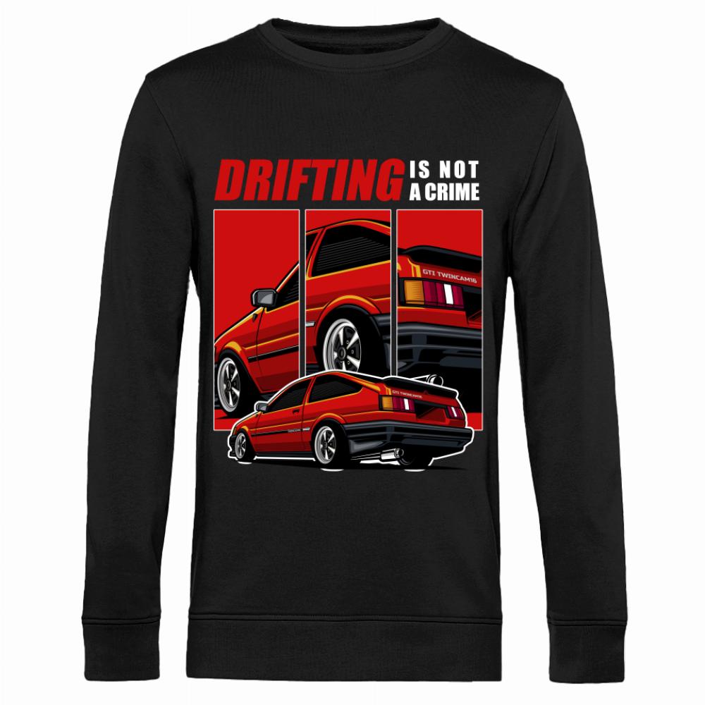 DRIFITING IS NOT A CRIME bluza męska bez kaptura
