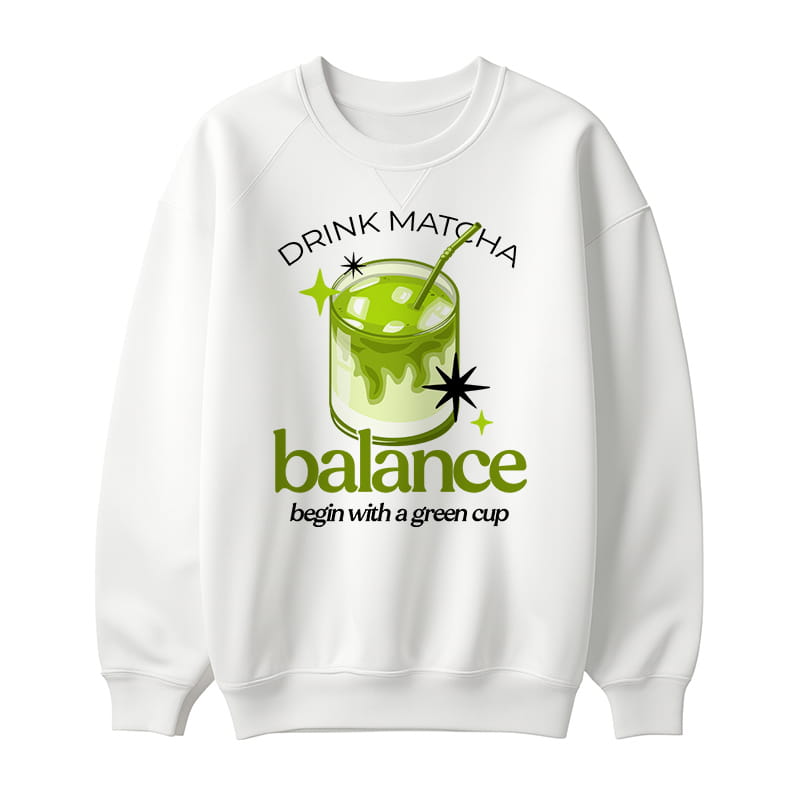 DRINK MATCHA – BALANCE bluza damska bez kaptura