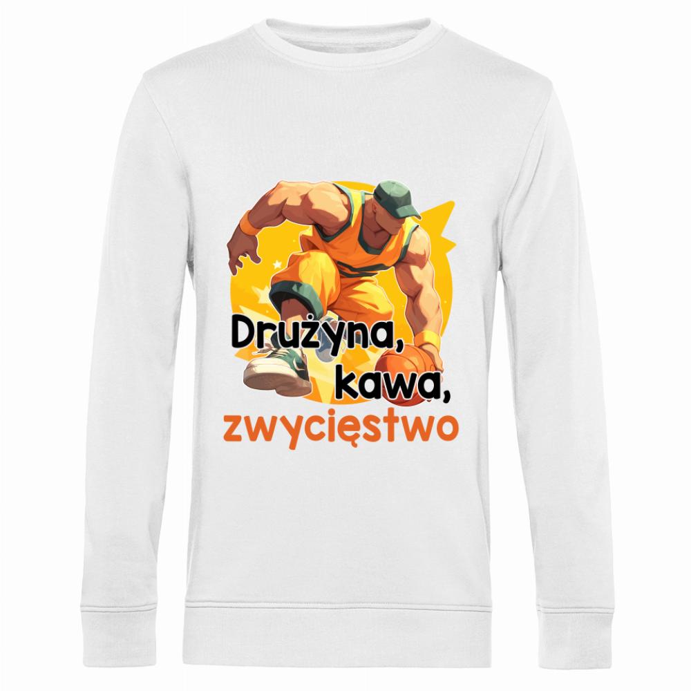 Drużyna, kawa, zwycięstwo bluza męska bez kaptura
