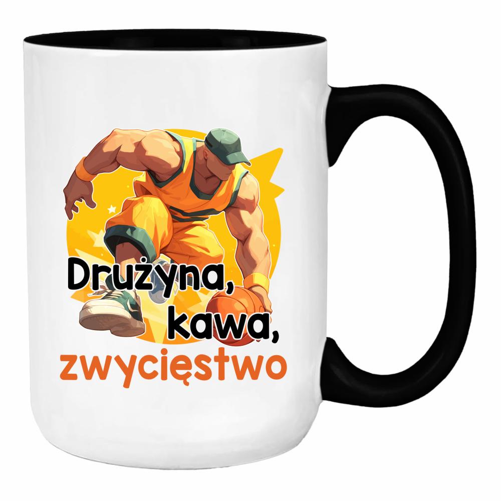 Drużyna, kawa, zwycięstwo duży kubek ucho kolor