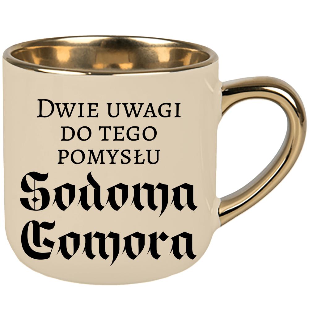 Dwie uwagi do tego pomysłu Sodoma Gomora kubek elegant duży kolor kremowy