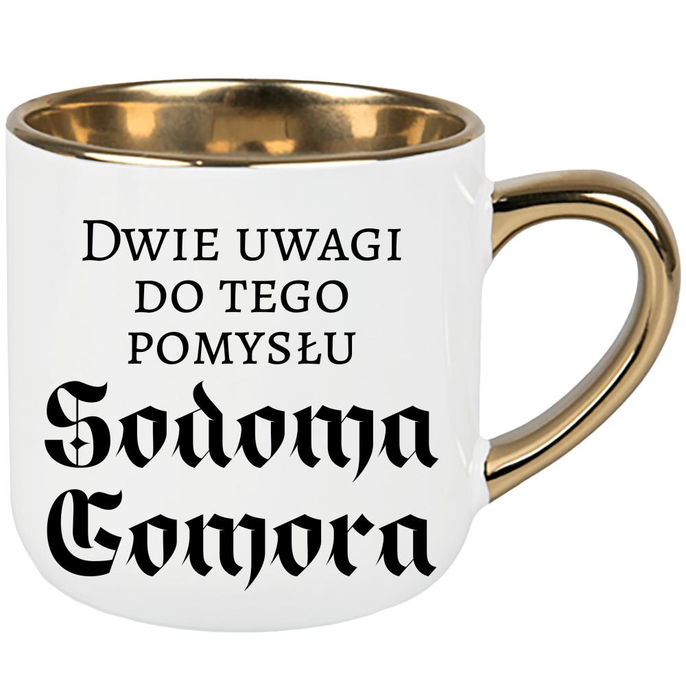 Dwie uwagi do tego pomysłu Sodoma Gomora kubek elegant duży kolor żółty