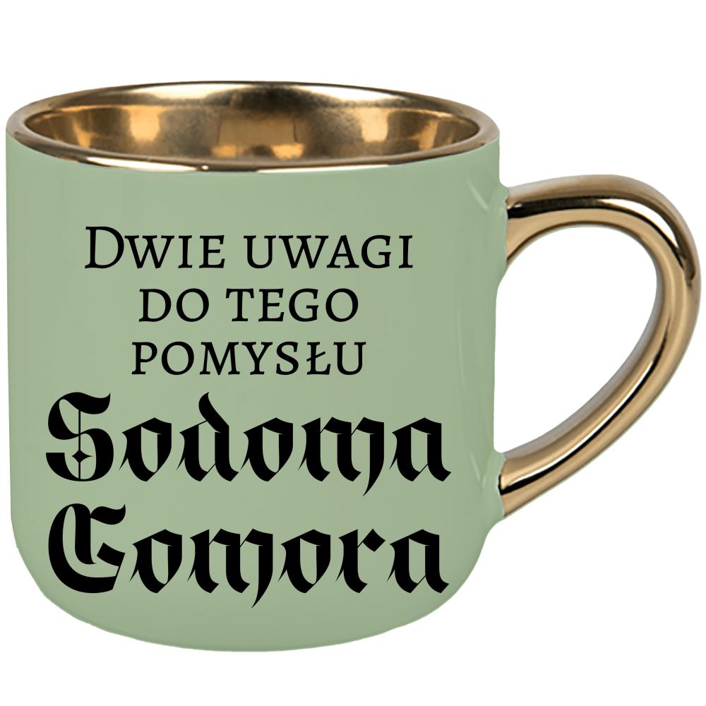 Dwie uwagi do tego pomysłu Sodoma Gomora kubek elegant duży kolor zielony 2