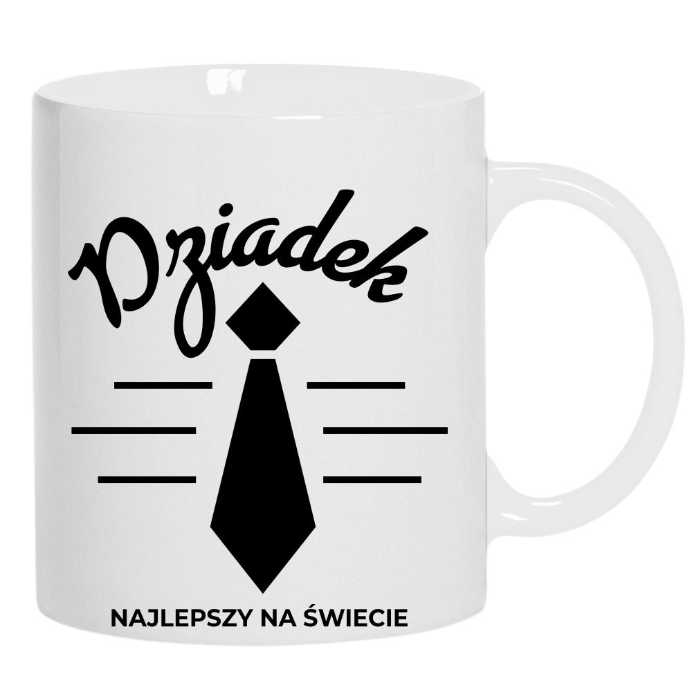Dziadek Najlepszy na świecie kubek ucho kolor kolor biały