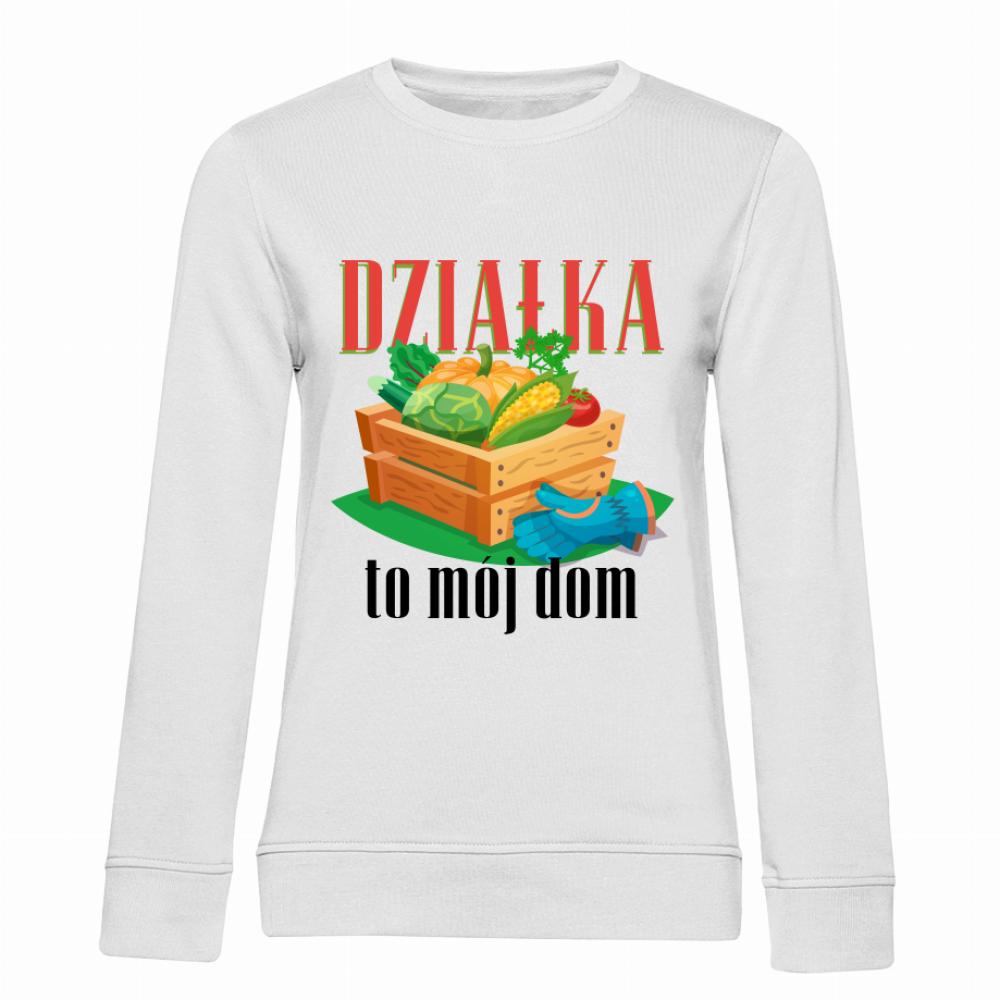 Działka to mój dom bluza damska bez kaptura