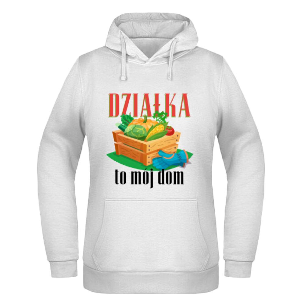 Działka to mój dom bluza damska z kapturem
