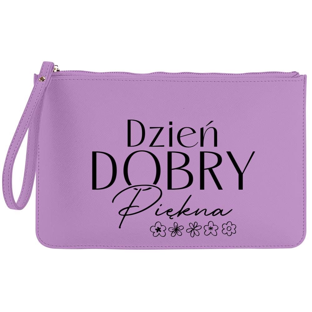 Dzień dobry piękna kosmetyczka kolor purpurowy