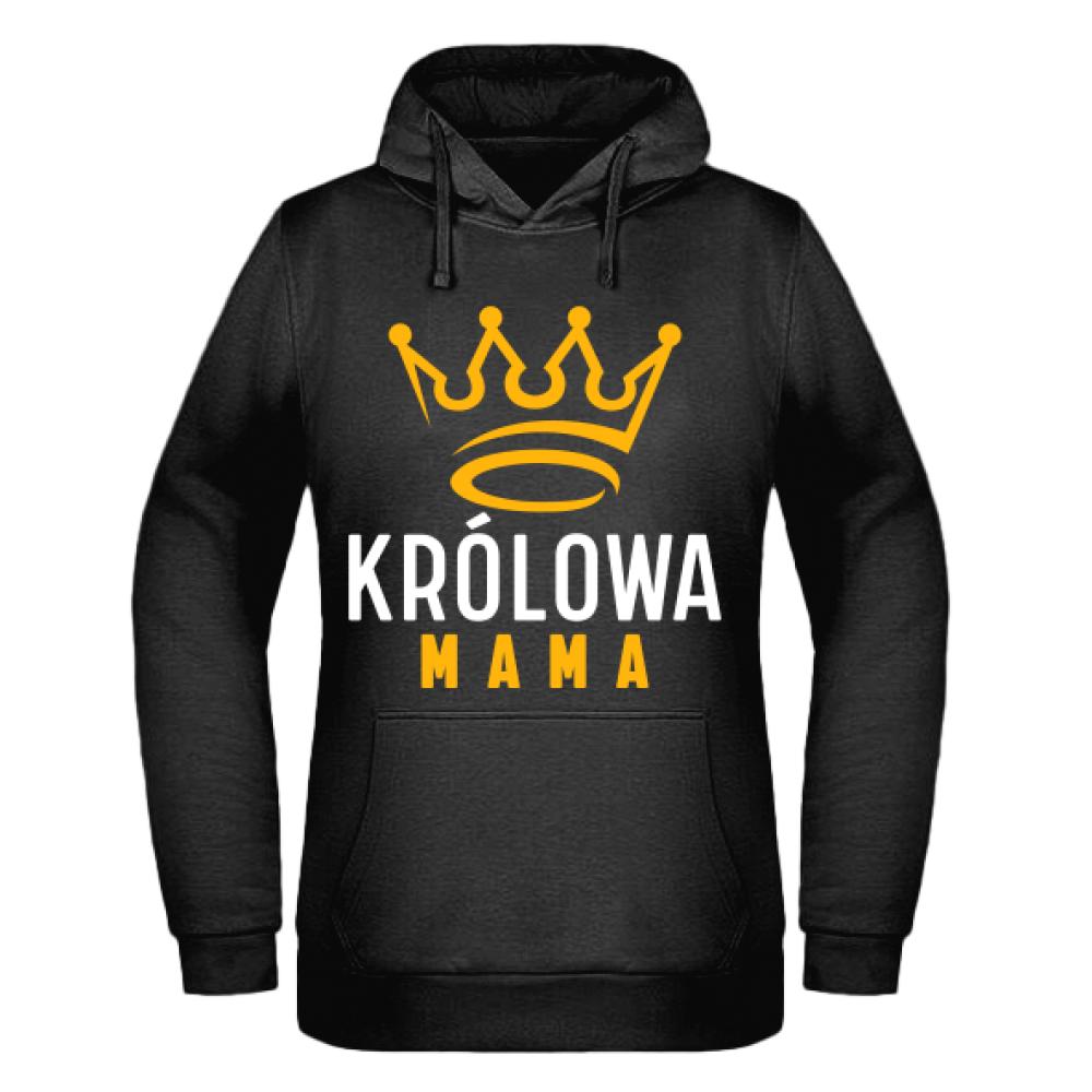Dzień Matki Królowa mamaa bluza damska z kapturem