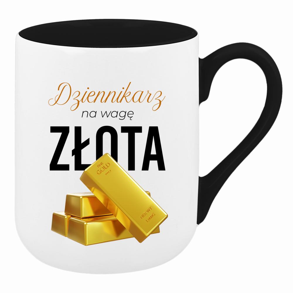 DZIENNIKARZ NA WAGĘ ZŁOTA kubek coffee