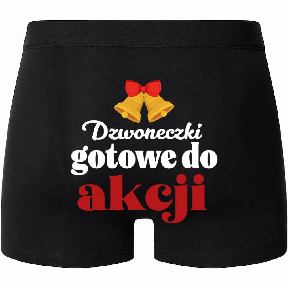 Dzwoneczki gotowe do akcji bokserki męskie