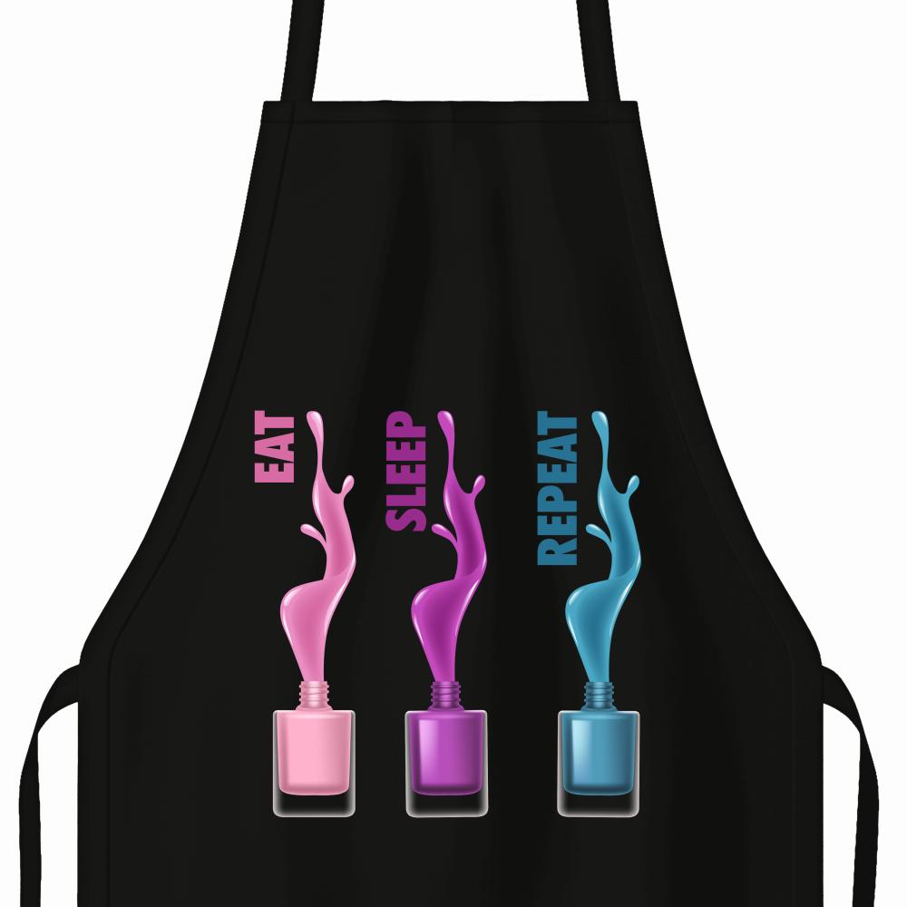 EAT. SLEEP. REPEAT. fartuch