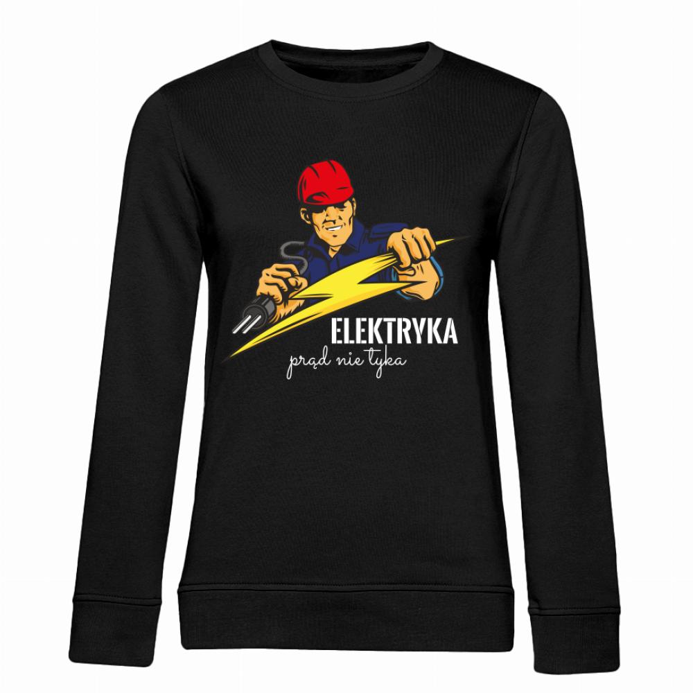 ELEKTRYKA PRĄD NIE TYKA bluza damska bez kaptura