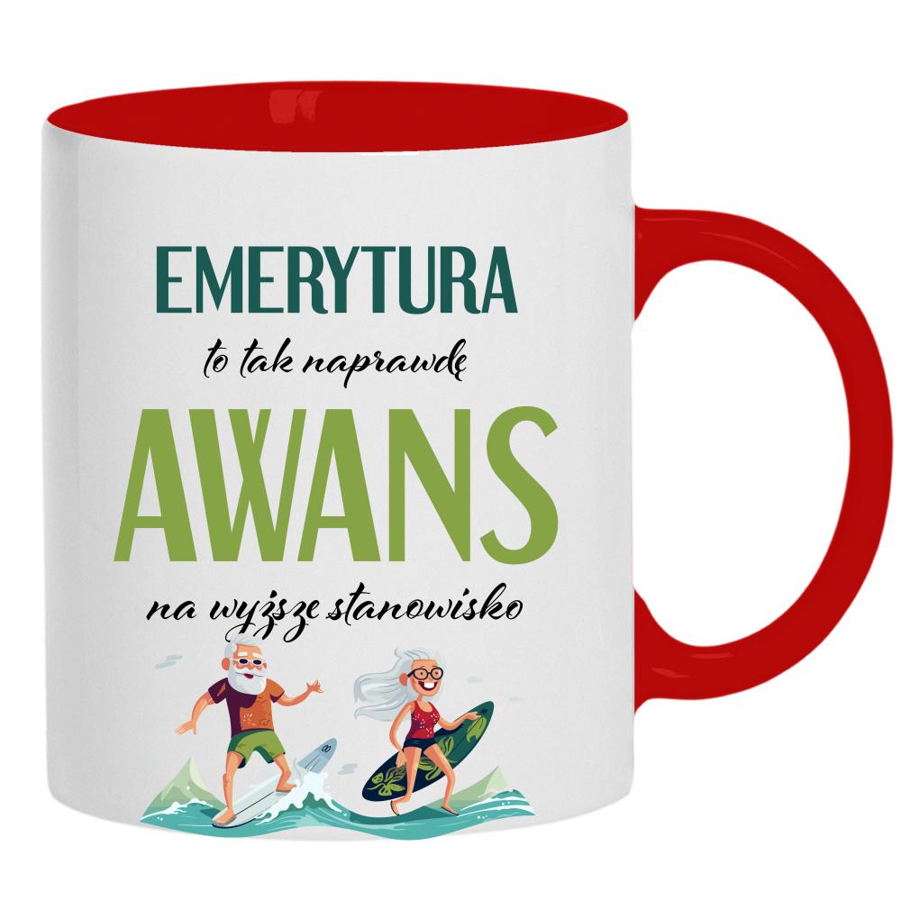 Emerytura to tak naprawdę awans na wyższe kubek ucho kolor