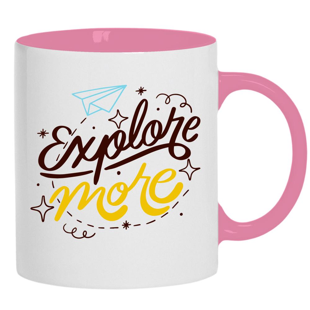 Explore More kubek ucho kolor kolor różowy