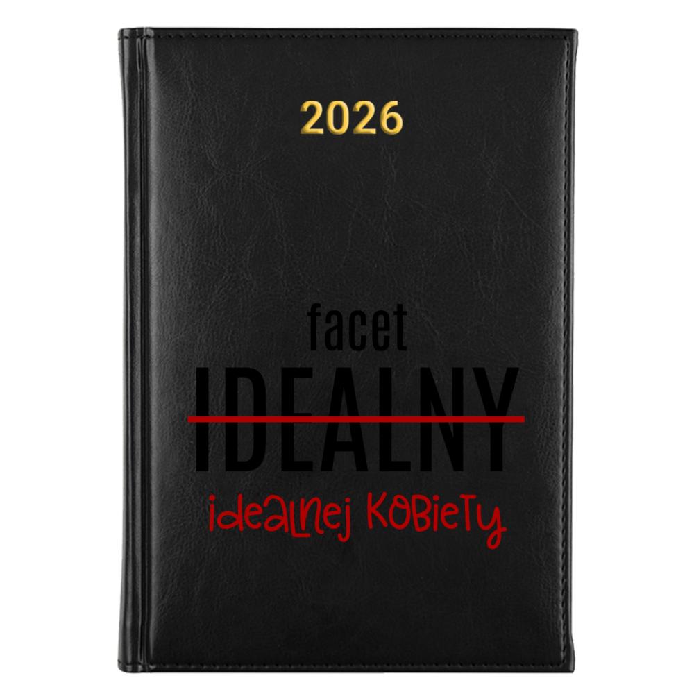 Facet idealnej kobiety kalendarz książkowy a5 2027 kolor żółty kalendarz