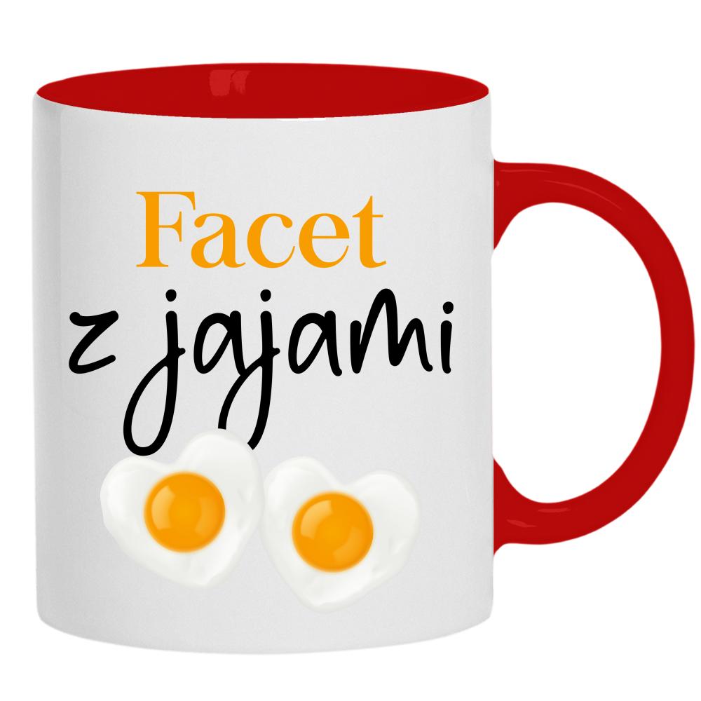FACET Z JAJAMI 2 kubek ucho kolor