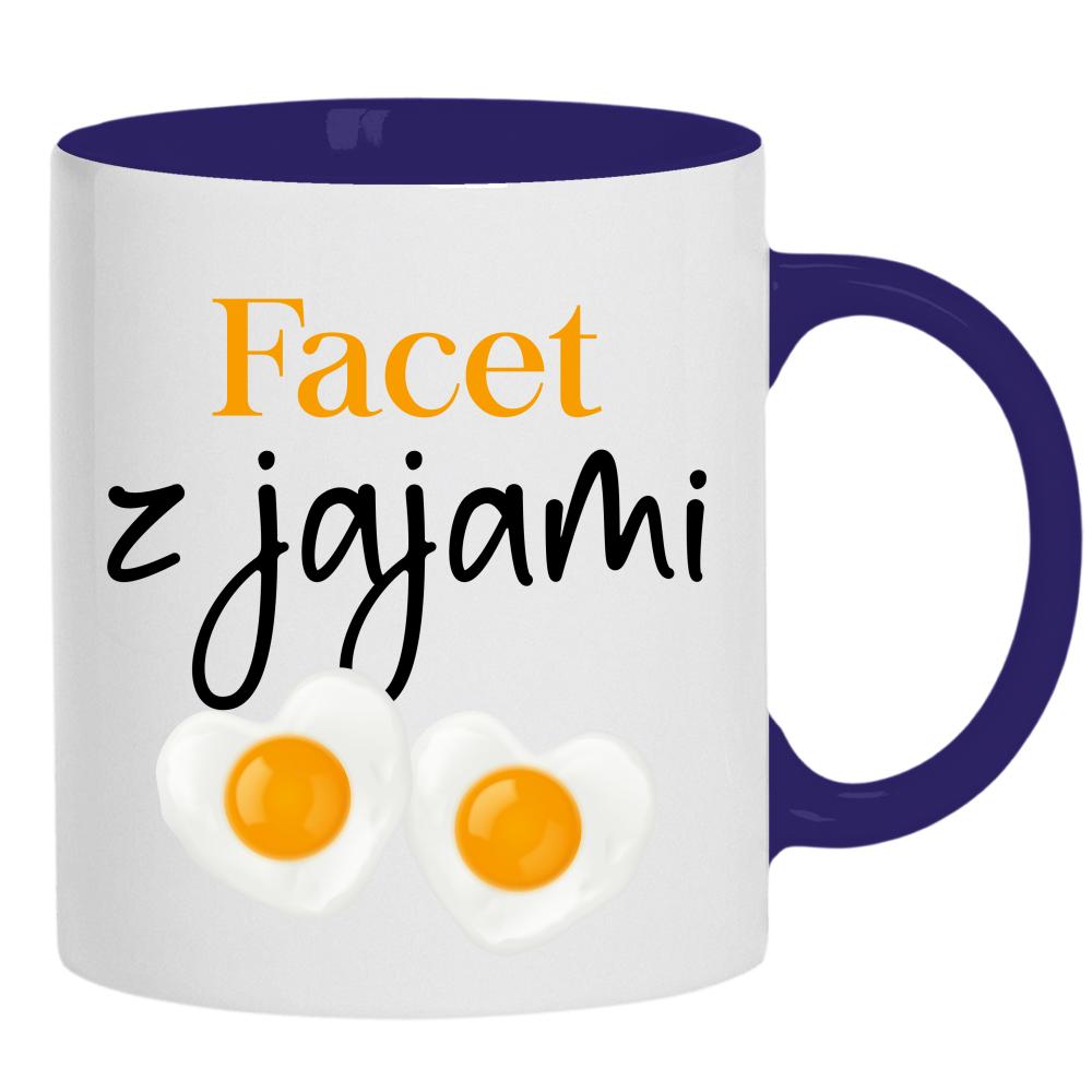 FACET Z JAJAMI 2 kubek ucho kolor kolor navy