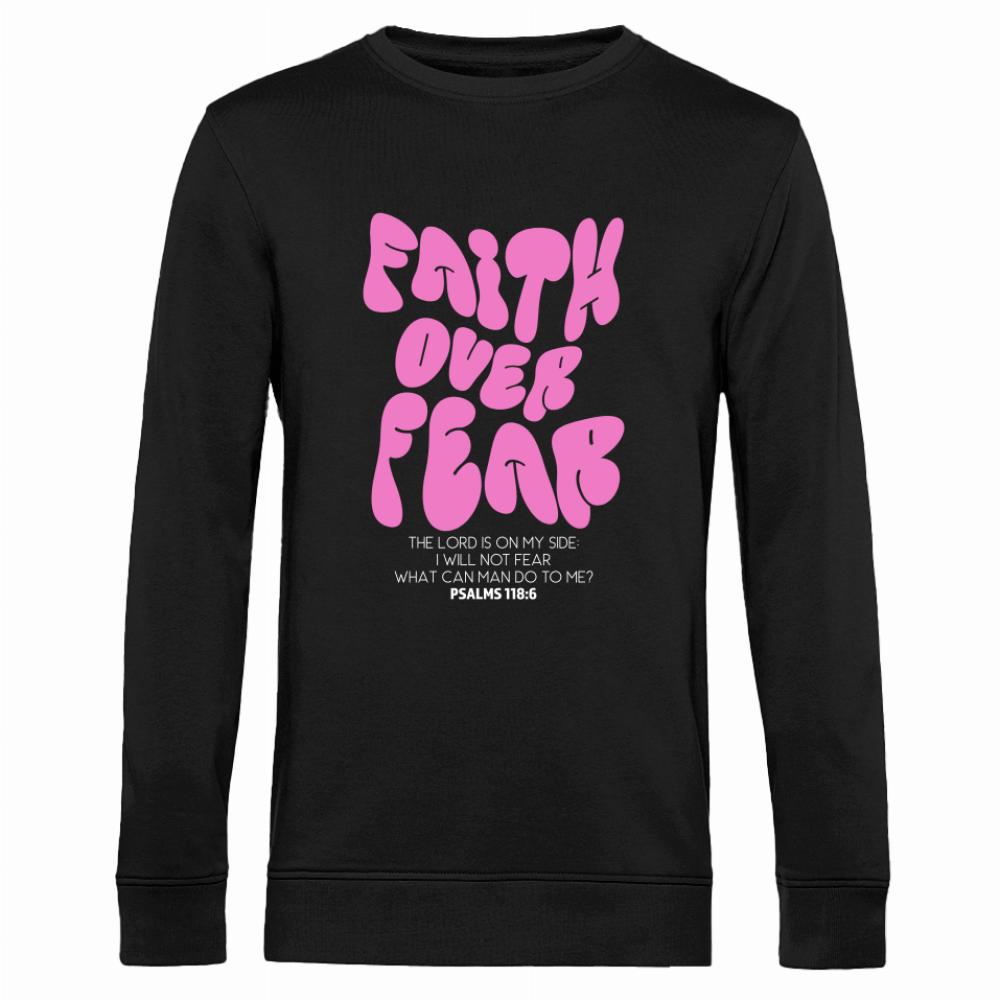 FAITH OVER FEAR bluza męska bez kaptura