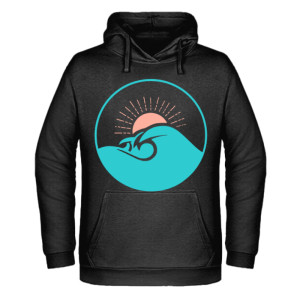 Fala i zachód słońca