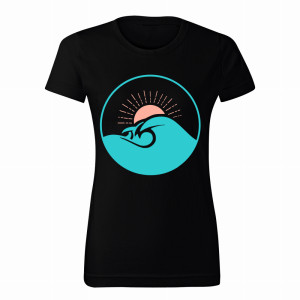 Fala i zachód słońca