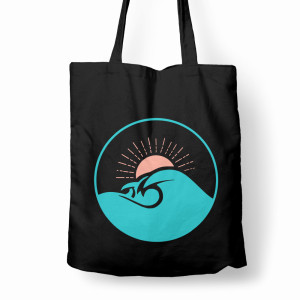 Fala i zachód słońca