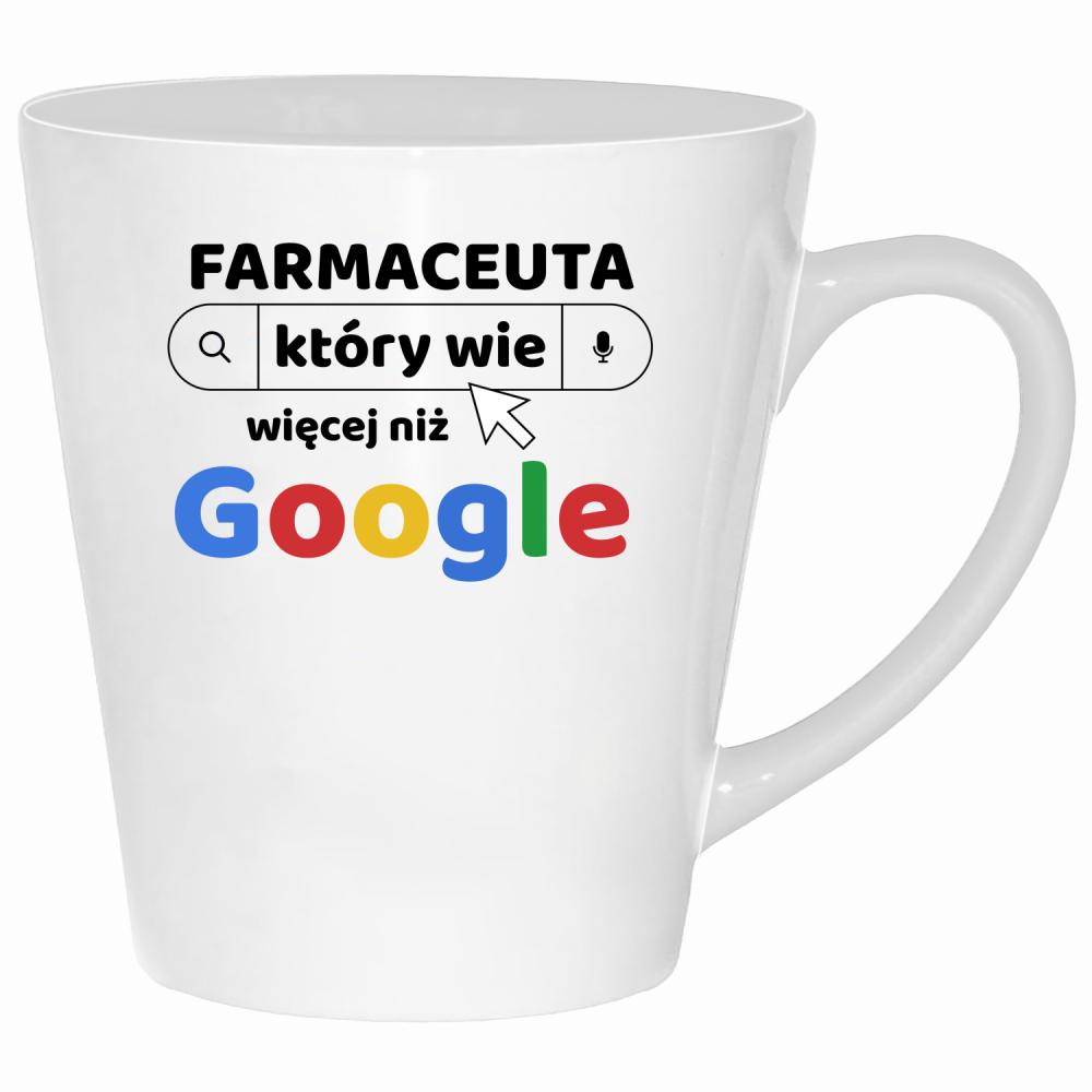 Farmaceuta, który wie więcej niż Google kubek latte kolor biały