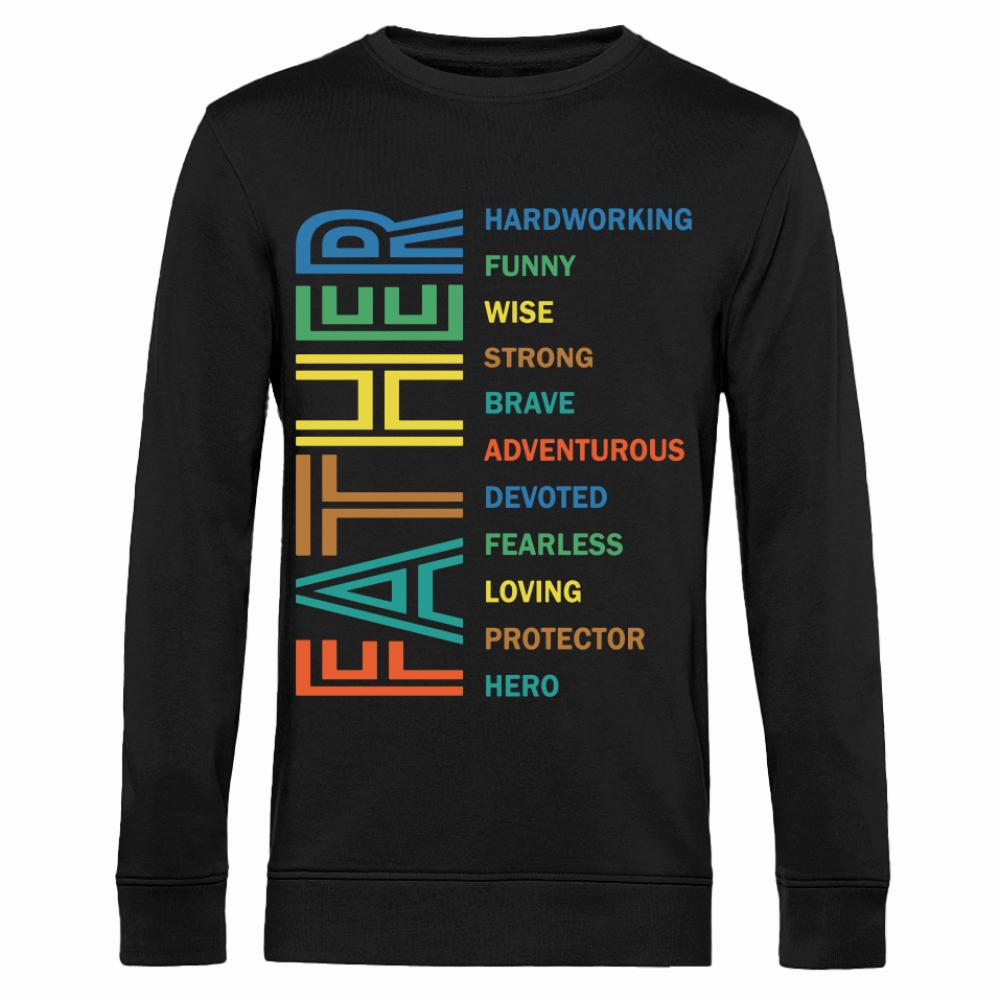 FATHER bluza męska bez kaptura kolor biały