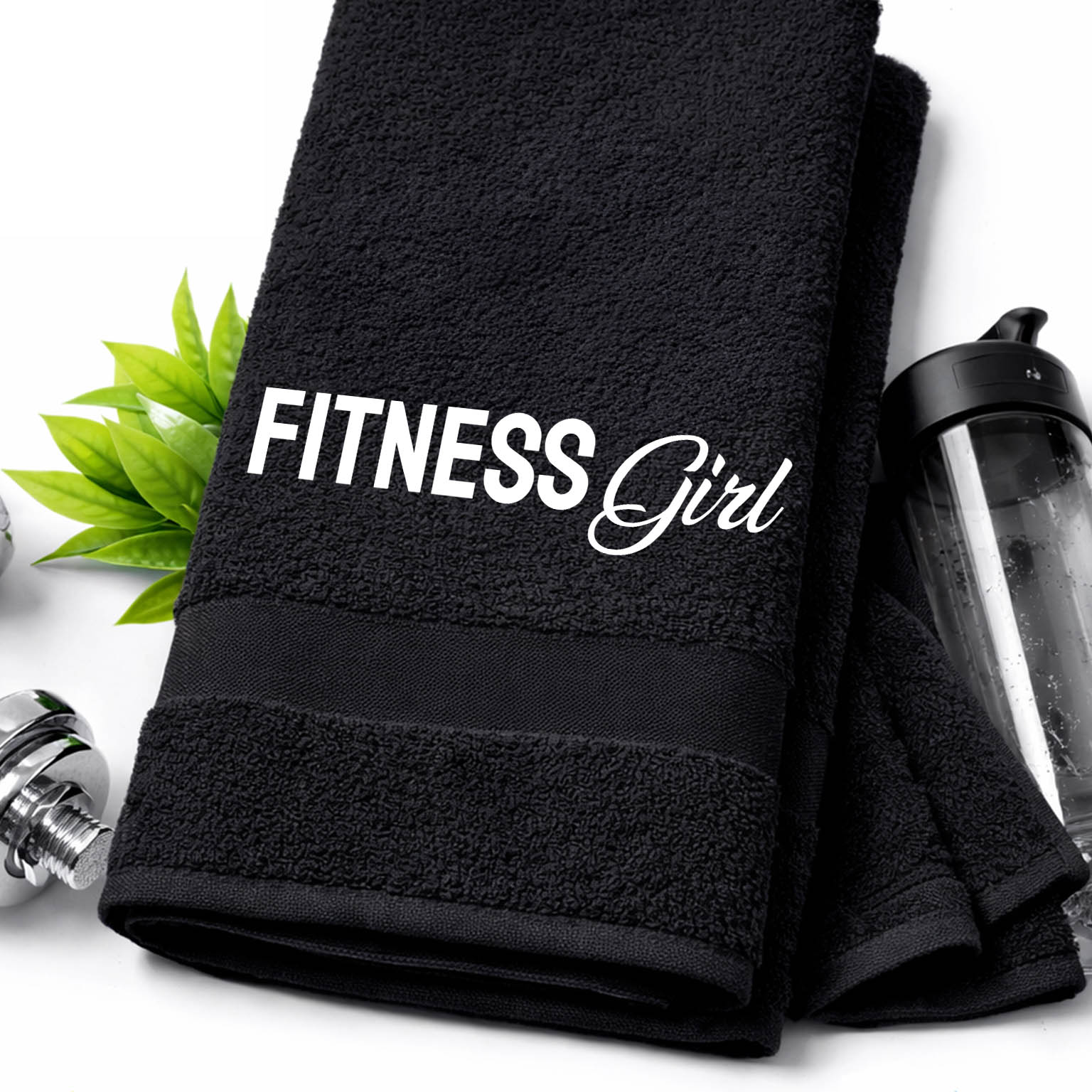 FITNESS GIRL ręcznik kolor czarny