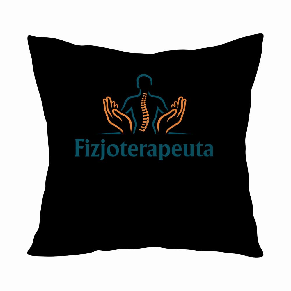 Fizjoterapeuta umysł naukowca serce humanisty poduszka kolor navy