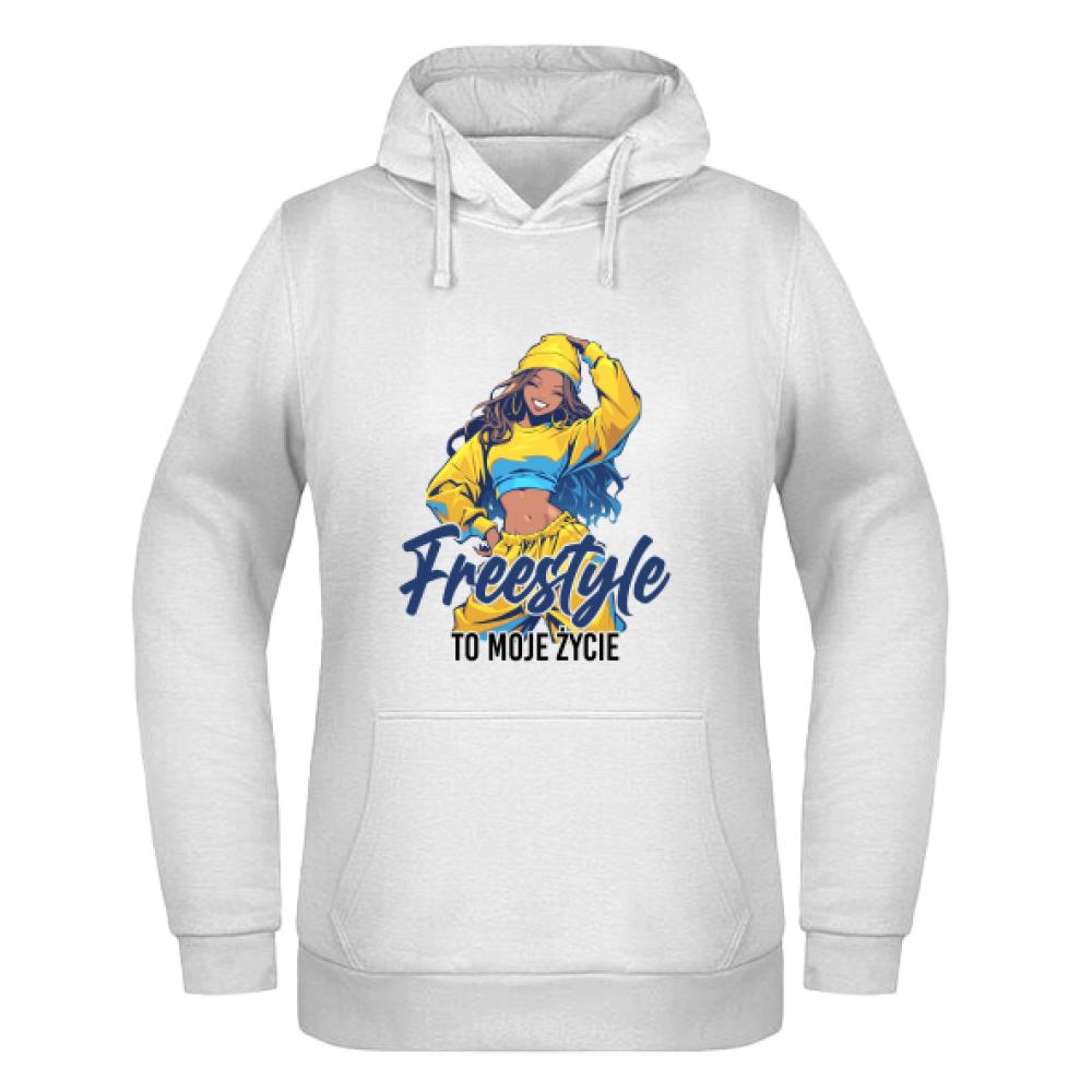 Freestyle to moje życie bluza damska z kapturem