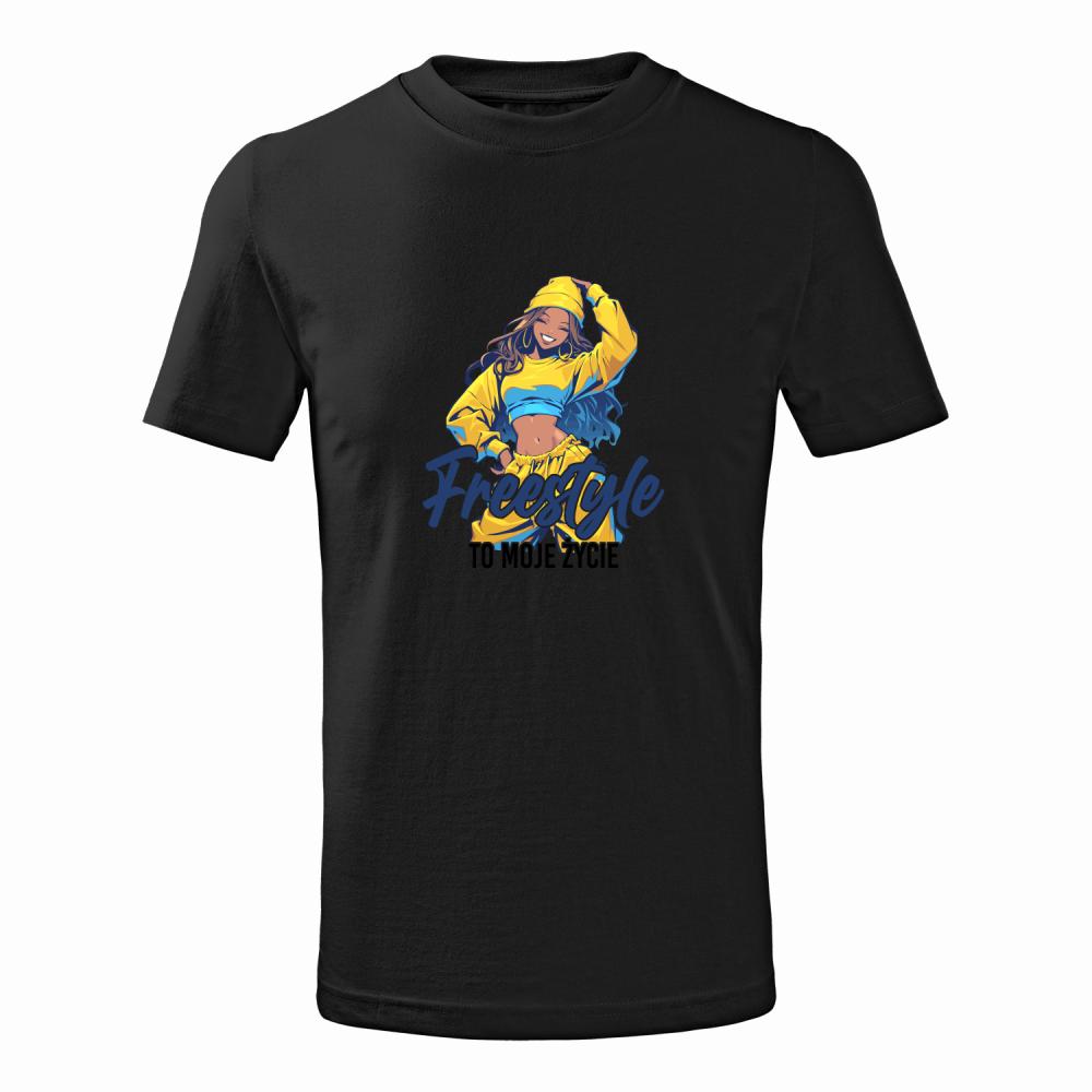 Freestyle to moje życie koszulka junior kolor navy