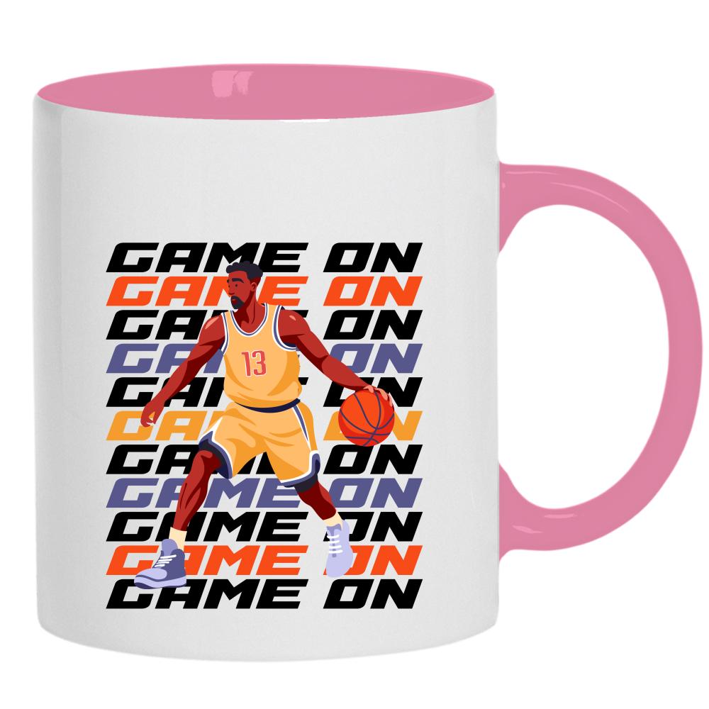 GAME ON GAME ON GAME ON kubek ucho kolor kolor różowy