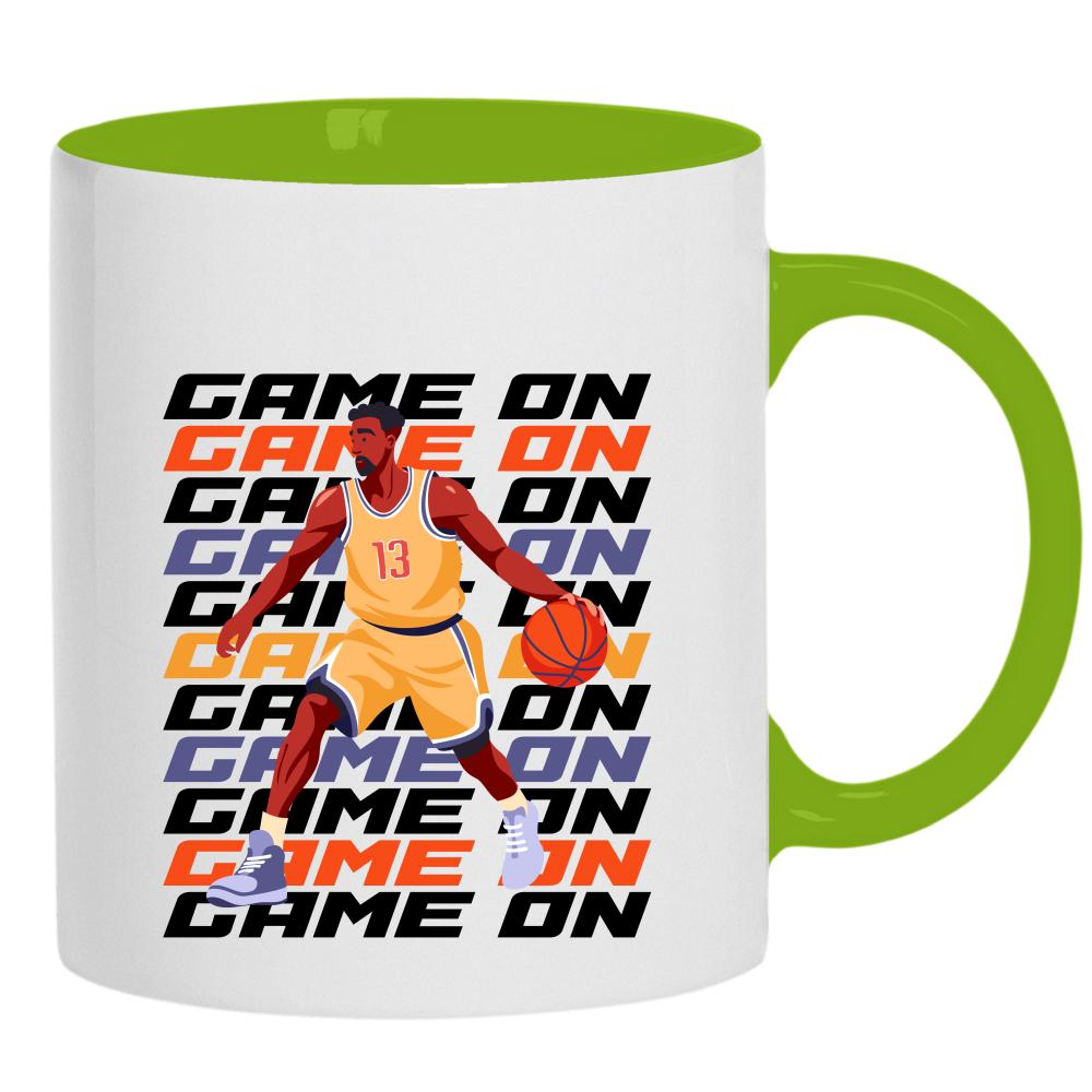 GAME ON GAME ON GAME ON kubek ucho kolor kolor zielony