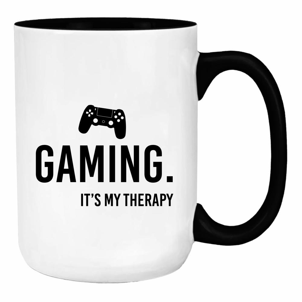 Gaming it’s my therapy duży kubek ucho kolor